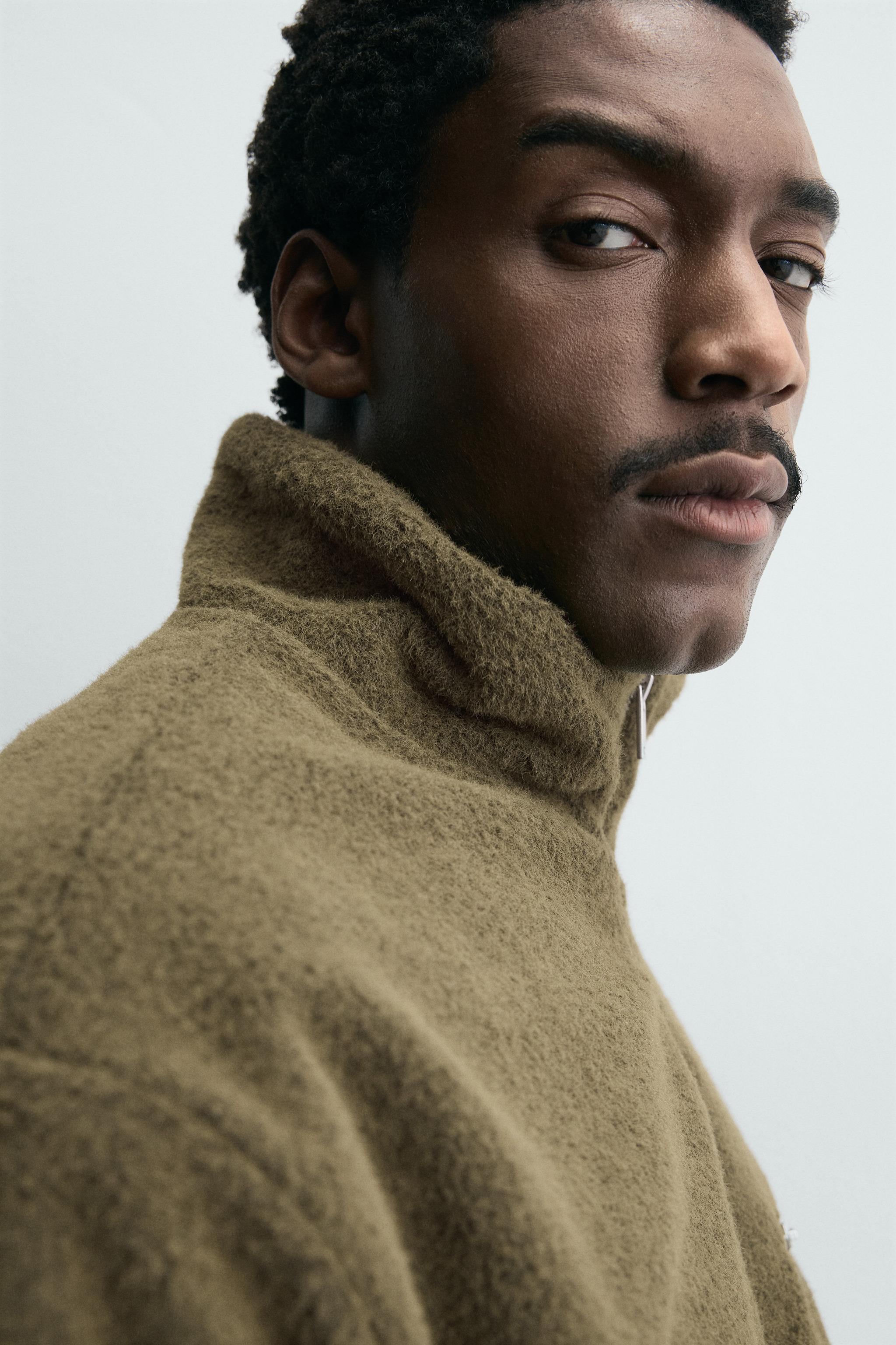 SWEAT POLAIRE COL ZIPPÉ